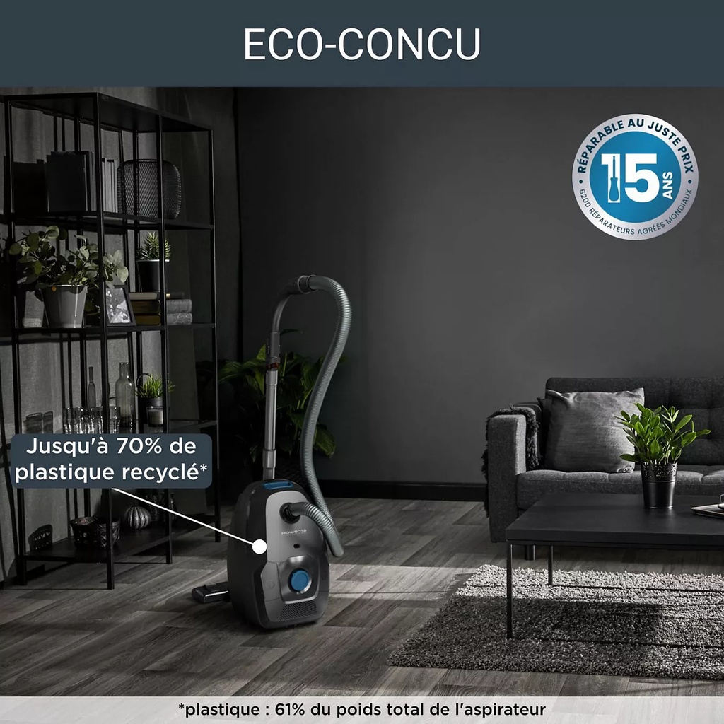 Aspirateur avec sac Green Force Max