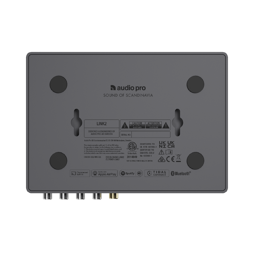 Link 2 Dark Grey Streamer de musique multi room