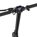 Scooter électrique avec écran intégré, double suspension arrière et contrôle par application.