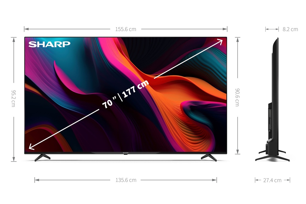 TV 70'' LED Ultra HD 4K Google TV