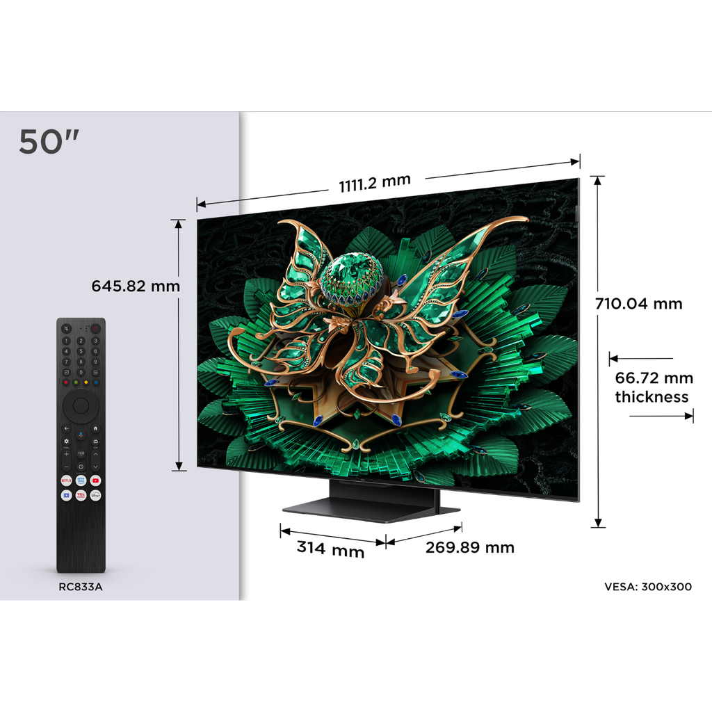 TV MiniLed 144Hz Google TV Serie C7K