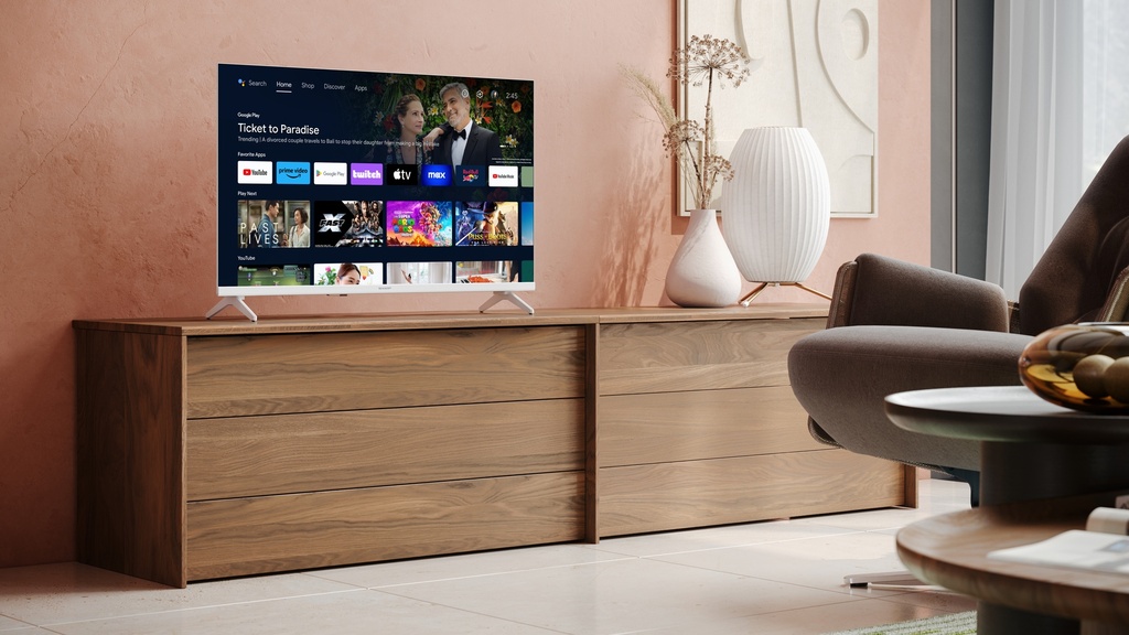 TV 32'' Android TV HDR Blanc Frameless
