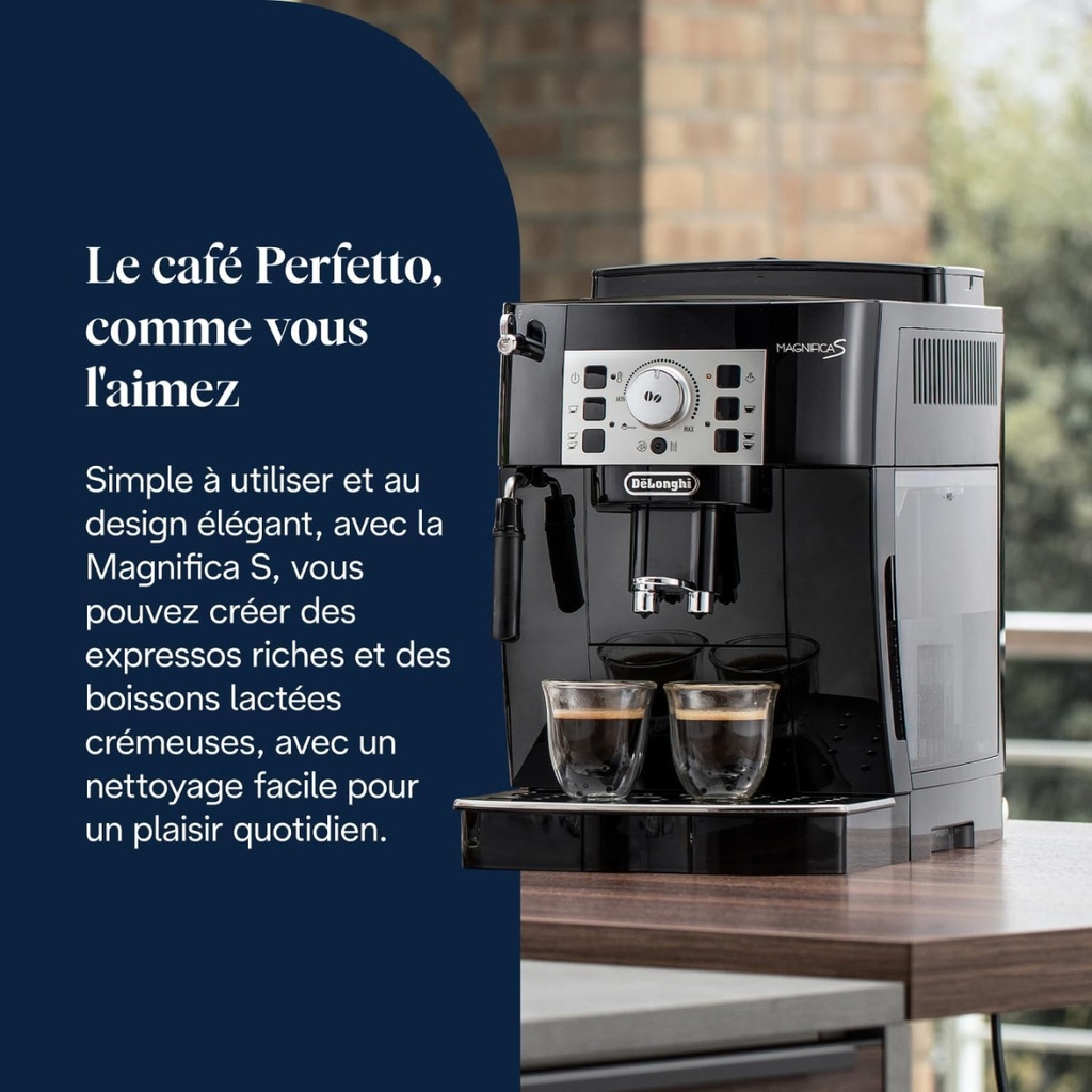 Cafetiere Expresso Magnifica S Avec broyeur à grains Gamme compact mécanique