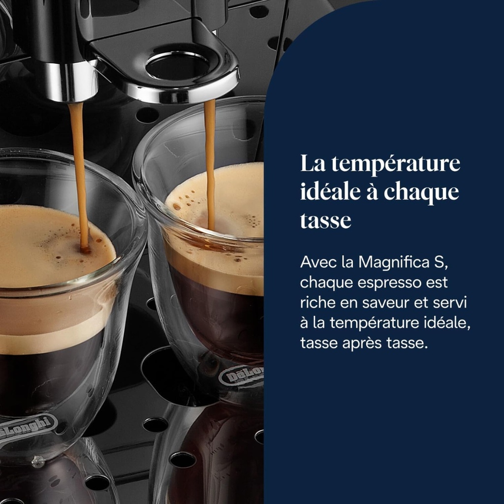 Cafetiere Expresso Magnifica S Avec broyeur à grains Gamme compact mécanique