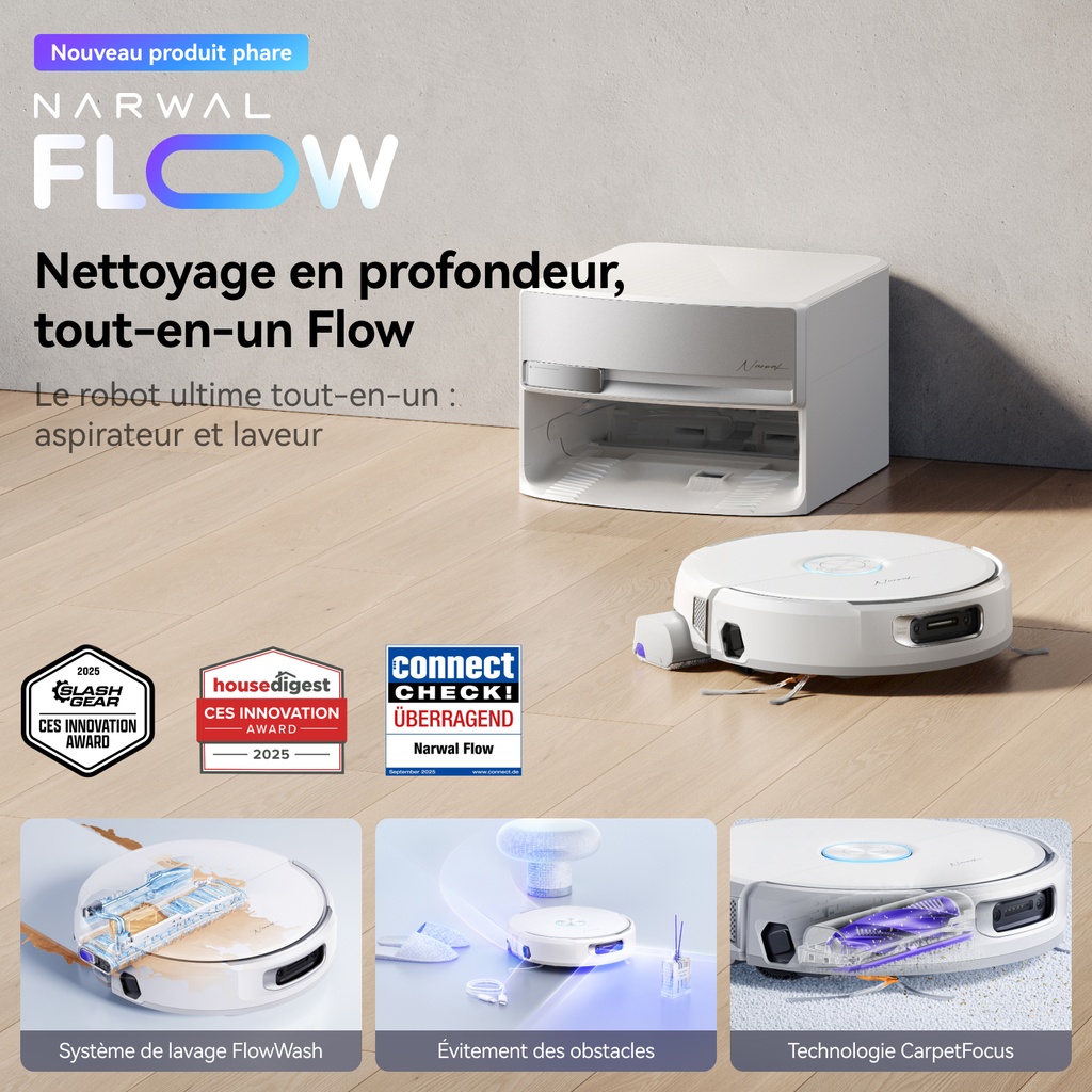 Aspirateur robot Flow Auto Water