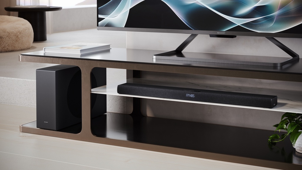Barre de son ultra-mince 2.1 avec caisson de basse sans fil