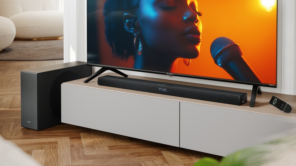 Barre de son ultra-mince 2.1 avec caisson de basse sans fil