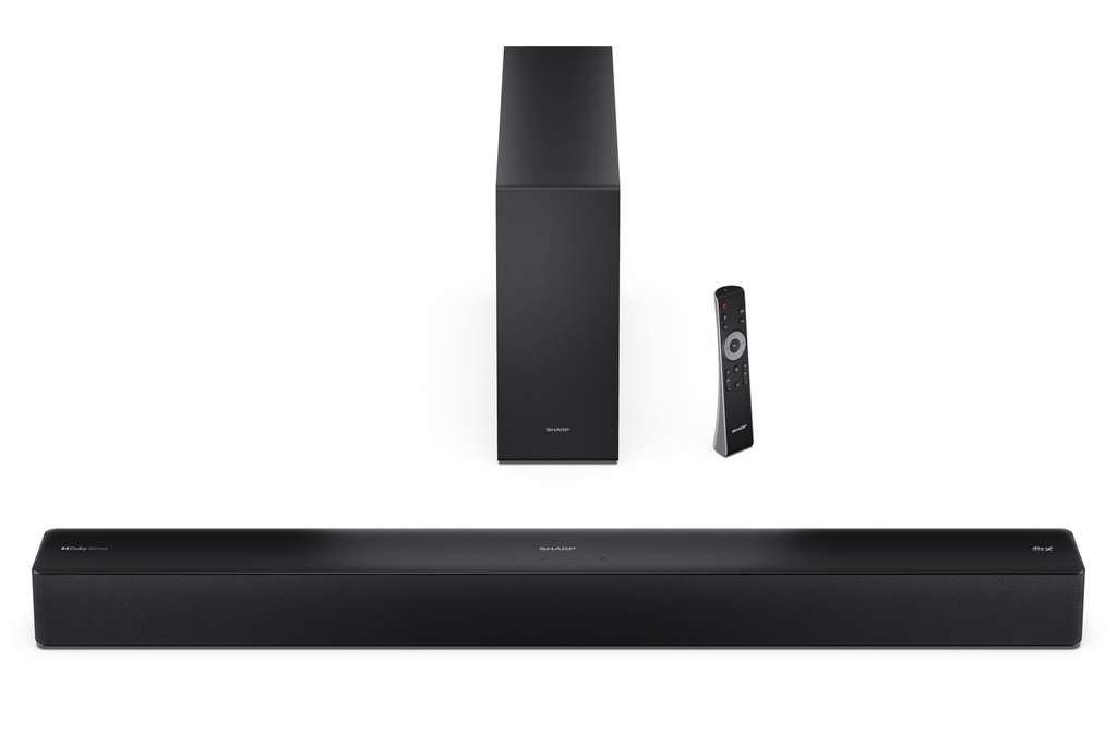 Barre de son Dolby Atmos 2.1 avec caisson de basse