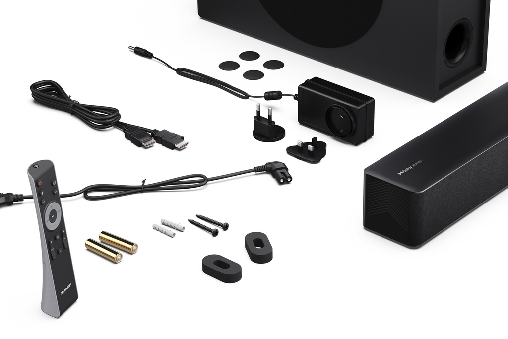 Barre de son Dolby Atmos 2.1 avec caisson de basse