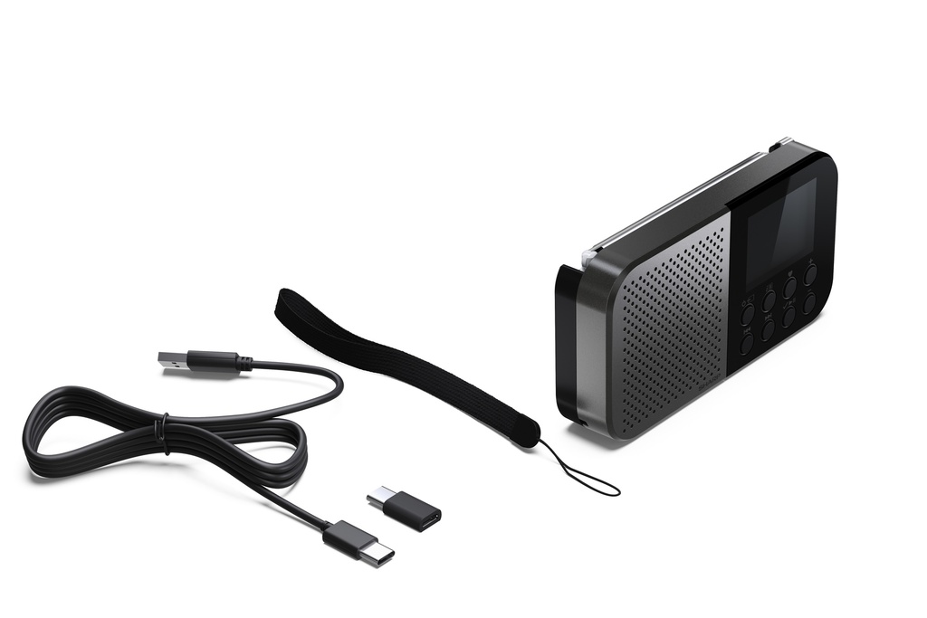 Radio numérique portable de poche OSAKA - Storm Grey