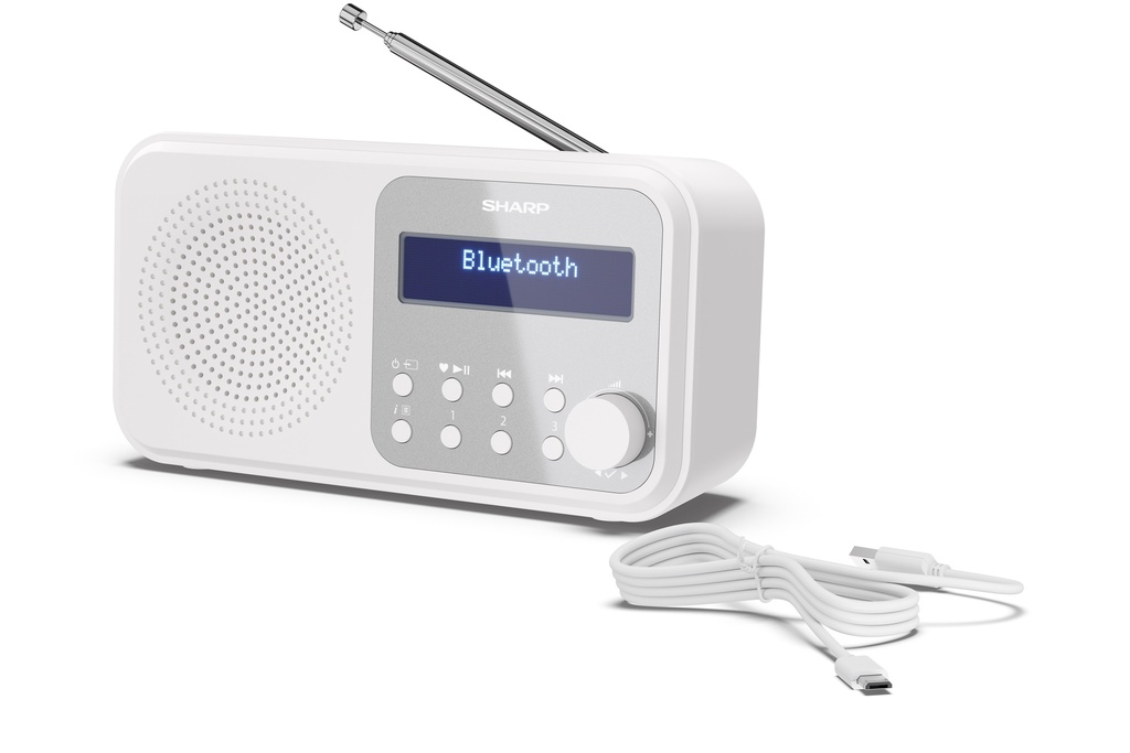 Radio numérique portable TOKYO – Snowy White