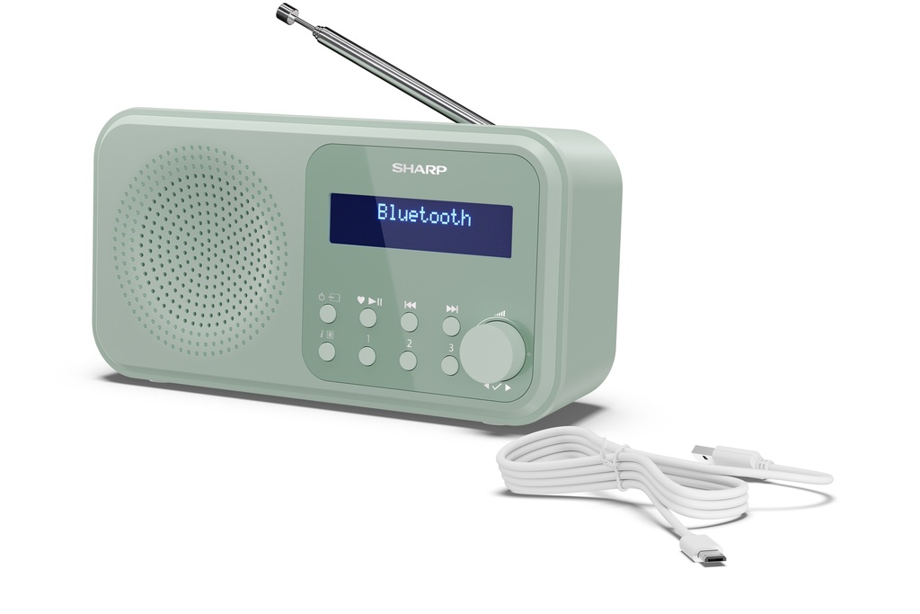 Radio numérique portable TOKYO – Aquamarine Green