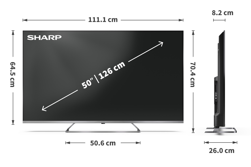 TV 50'' GoogleTV 4K UHD QLED MiniLED Gamme JP7765