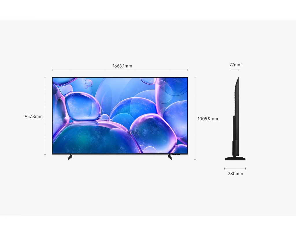 TV 75'' Crystal UHD U7025F