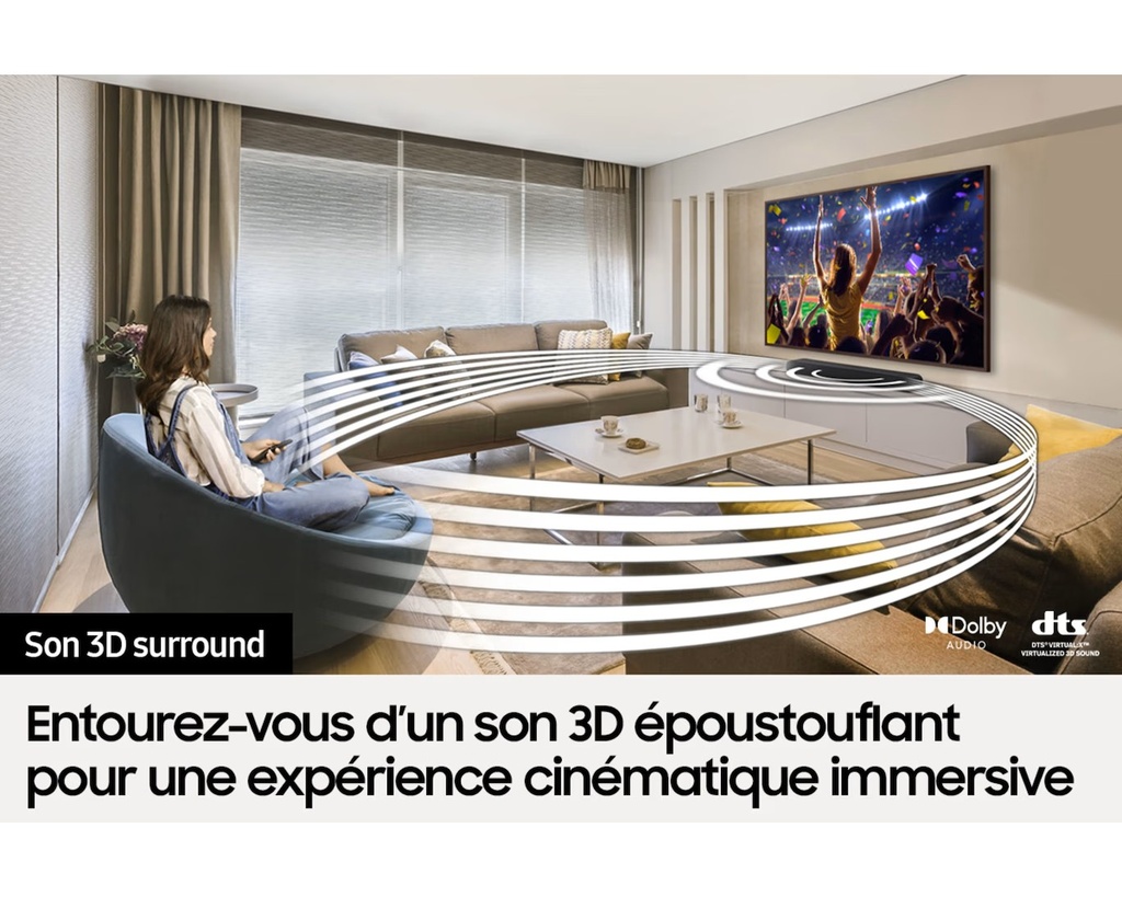 Barre de son 3.0 - Caisson de basse intégré