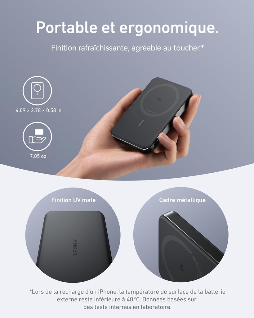 Batterie externe Anker Nano (10K Slim) Black