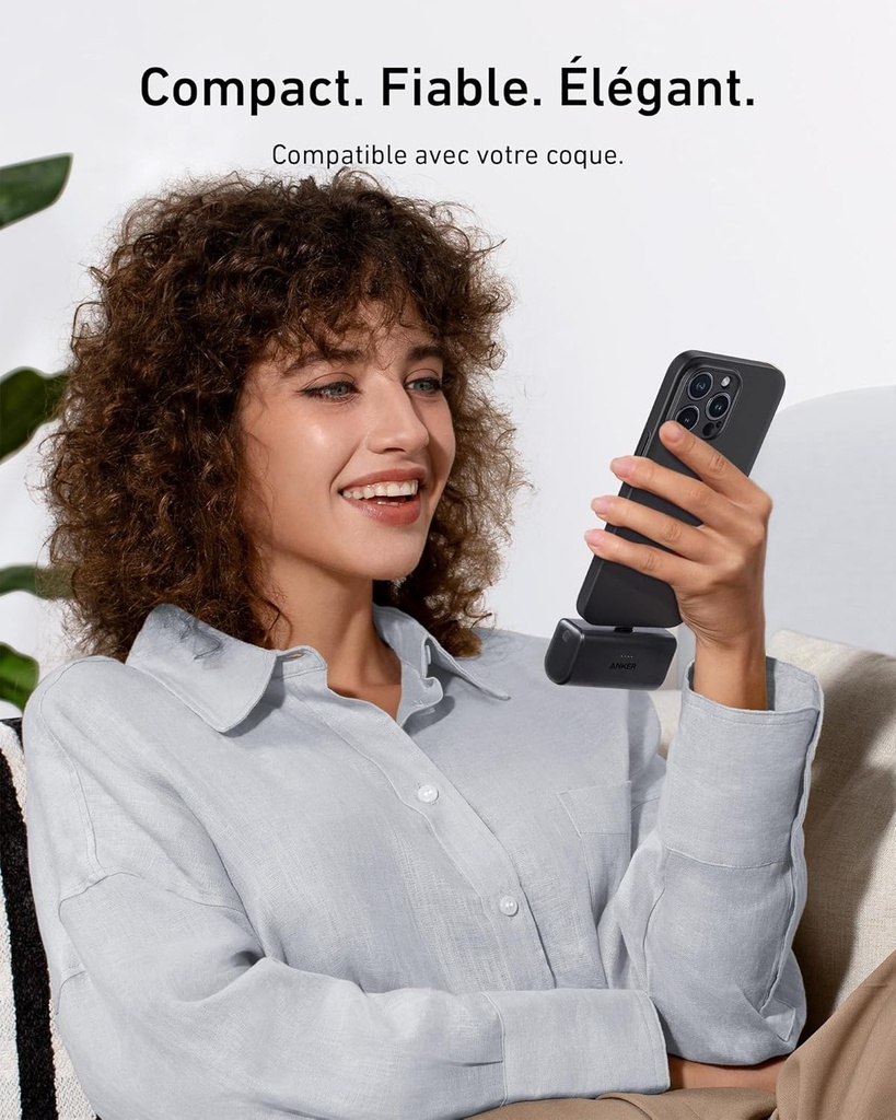 Batterie externe Anker Nano 5K- Connecteur USB-C intégré