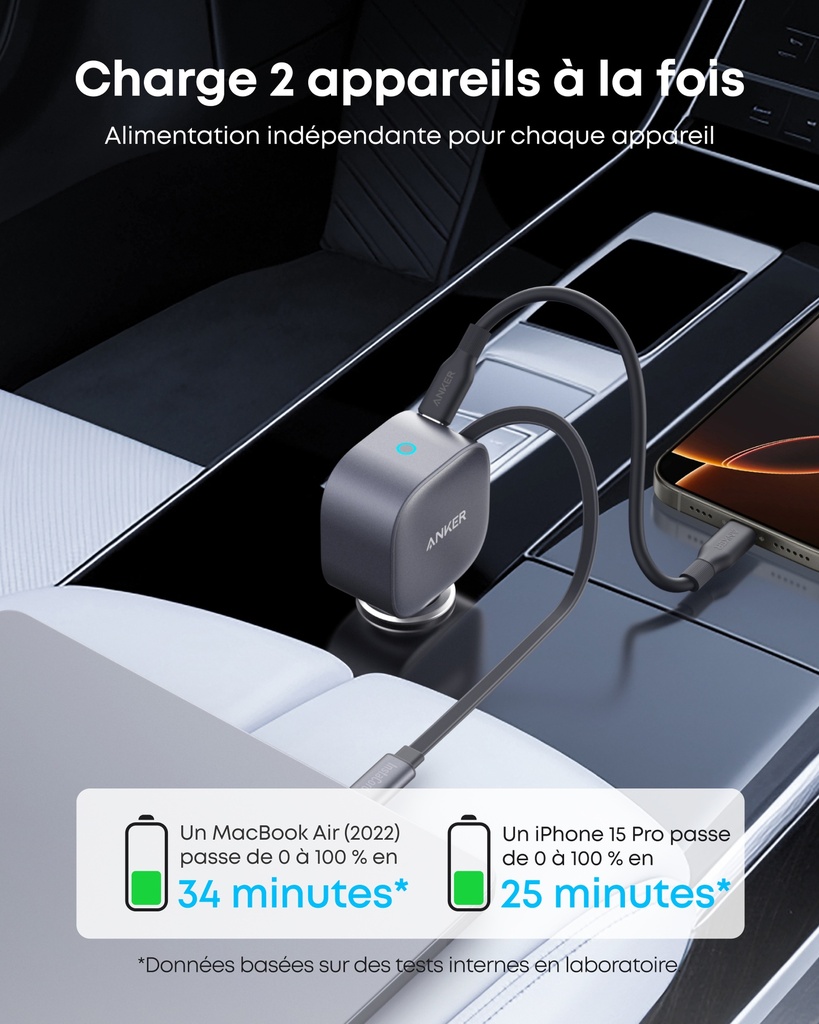 Anker Chargeur Allume Cigare USB