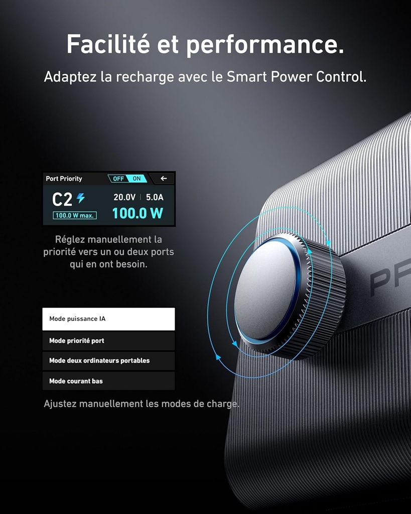 Chargeur Anker Prime (250 W, 6 ports, GaNPrime)