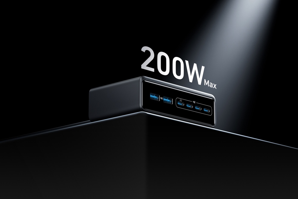 Chargeur Anker Prime (200 W, 6 ports, GaN)
