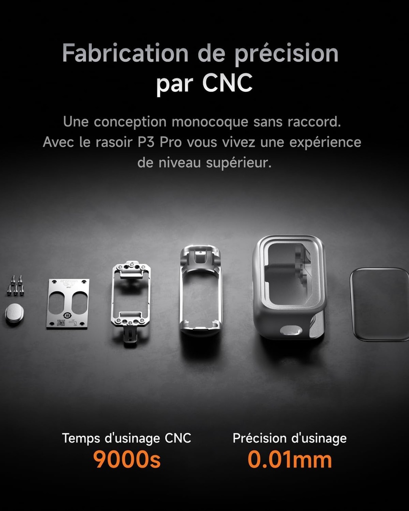 Rasoir électrique P3 Pro à 3 lames avec moteur linéaire