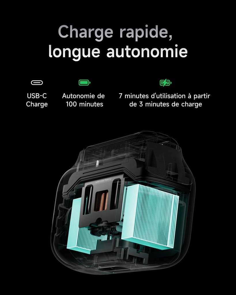 Rasoir électrique P3 Pro à 3 lames avec moteur linéaire