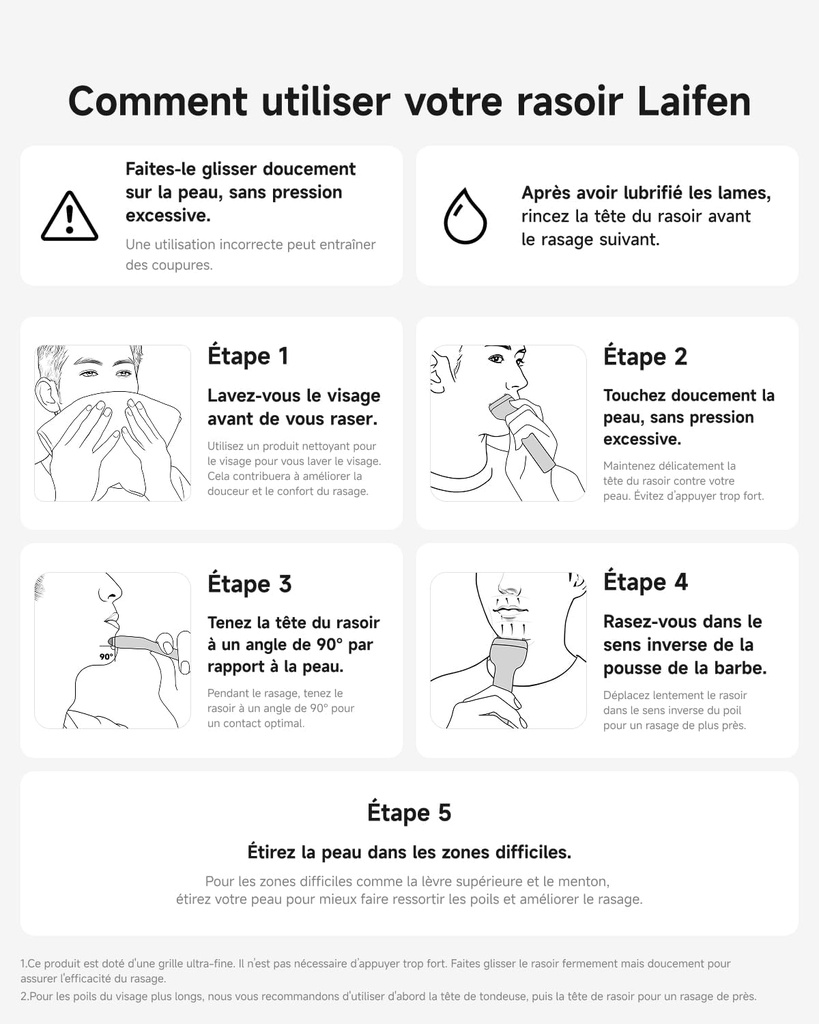 Rasoir électrique T1 Pro à 1 lame avec moteur linéaire