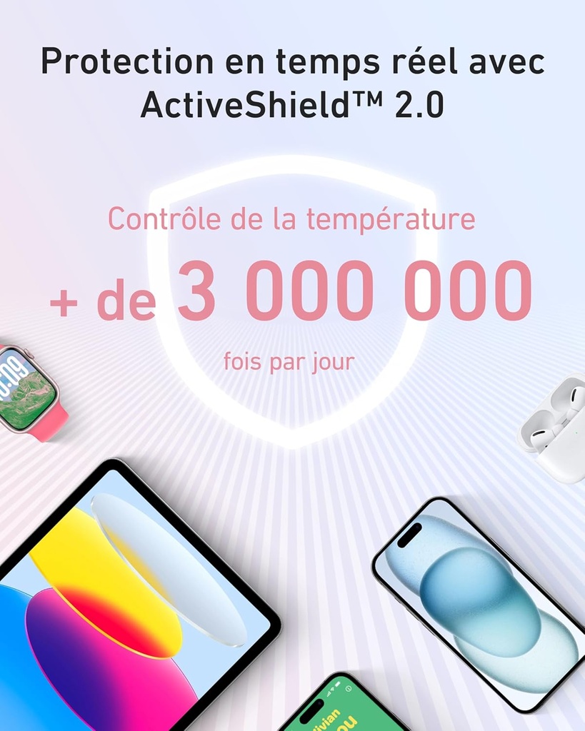 Anker batterie PowerBank 20K(30 W, câble USB-C intégré)