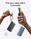 Batterie ANKER 10K (30 W, câble USB-C intégré)