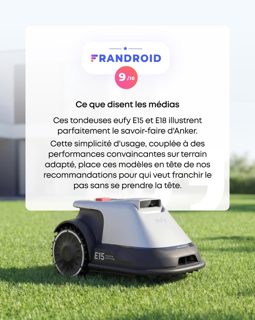 Robot tondeuse eufy E15