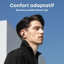 AeroClip-Black| Écouteurs oreilles libres à clip