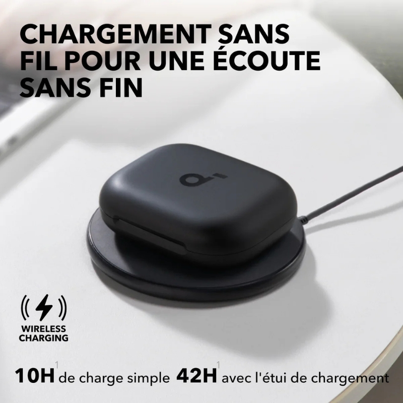 AeroFit 2 Black | Écouteurs sans fil réglables à oreille ouverte