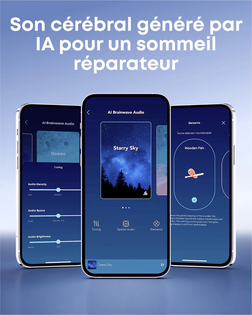 Sleep A30 |  écouteurs de sommeil Smart-White