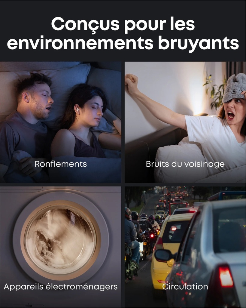 Sleep A30 |  écouteurs de sommeil Smart-White