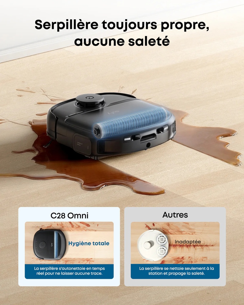 eufy Robot aspirateur laveur Omni C28