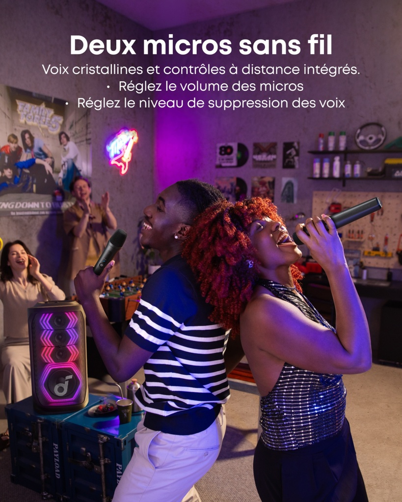 Rave 3s | Enceinte 200 W avec IA pour karaoké