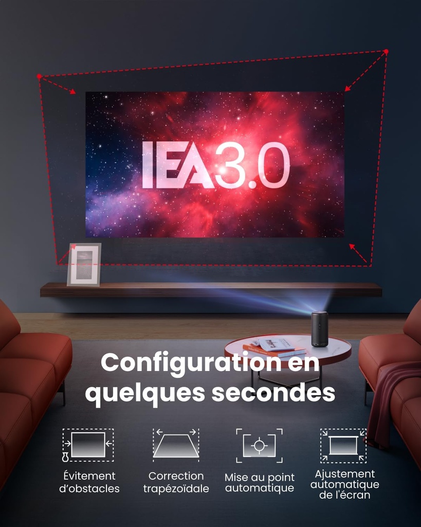 Nebula Capsule 3 | Mini projecteur Google TV 1080p