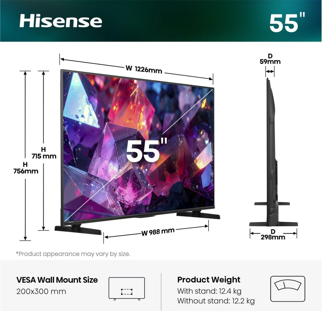 TV 55" Qled 144Hz Gamme E7 Pro