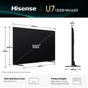 TV 100" 4K Miniled 144Hz Gamme U7
