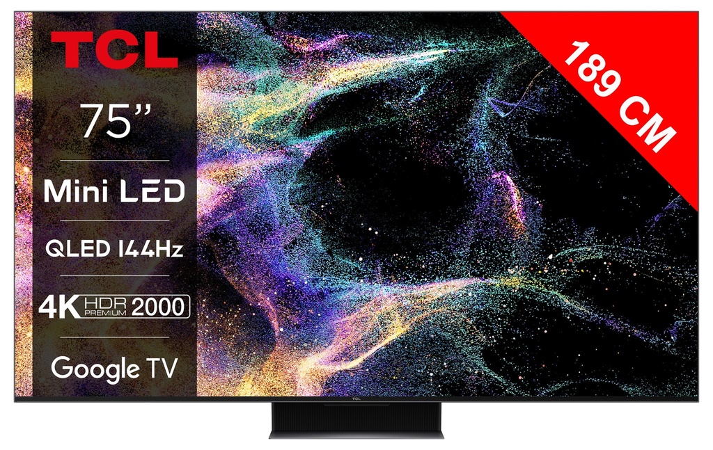 [75C849 / TL1875C849] TV 4K QLED MiniLED 144Hz avec Google TV C849 (75)