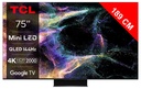 TV 4K QLED MiniLED 144Hz avec Google TV C849