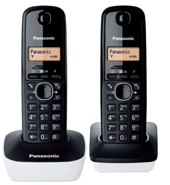 [KX-TG1612FRW] DECT Duo sans répondeur (BLANC)