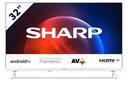 TV 32'' Android TV HDR Blanc Frameless