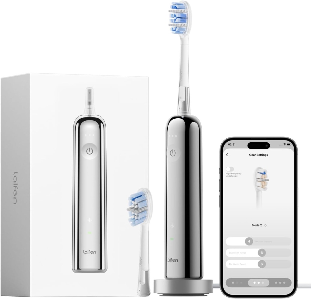 Wave Pro Polish & Transparent - Brosse à dents électrique