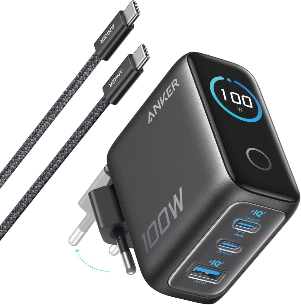 [B121BGZ1] Anker Chargeur Bloc USB-C 100 W