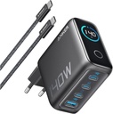 Chargeur Anker (140 W, 4 ports, PD 3.1) avec câble USB-C